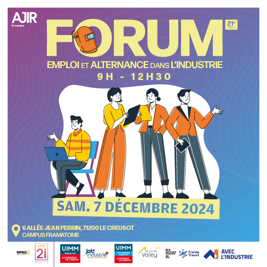 Forum Emploi et Alternance dans l'Industrie - samedi 07 décembre 2024